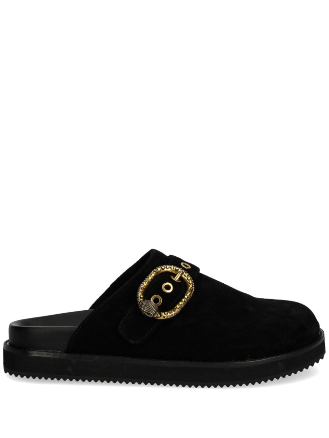 Замшевые мюли с пряжками Kurt Geiger London, черный
