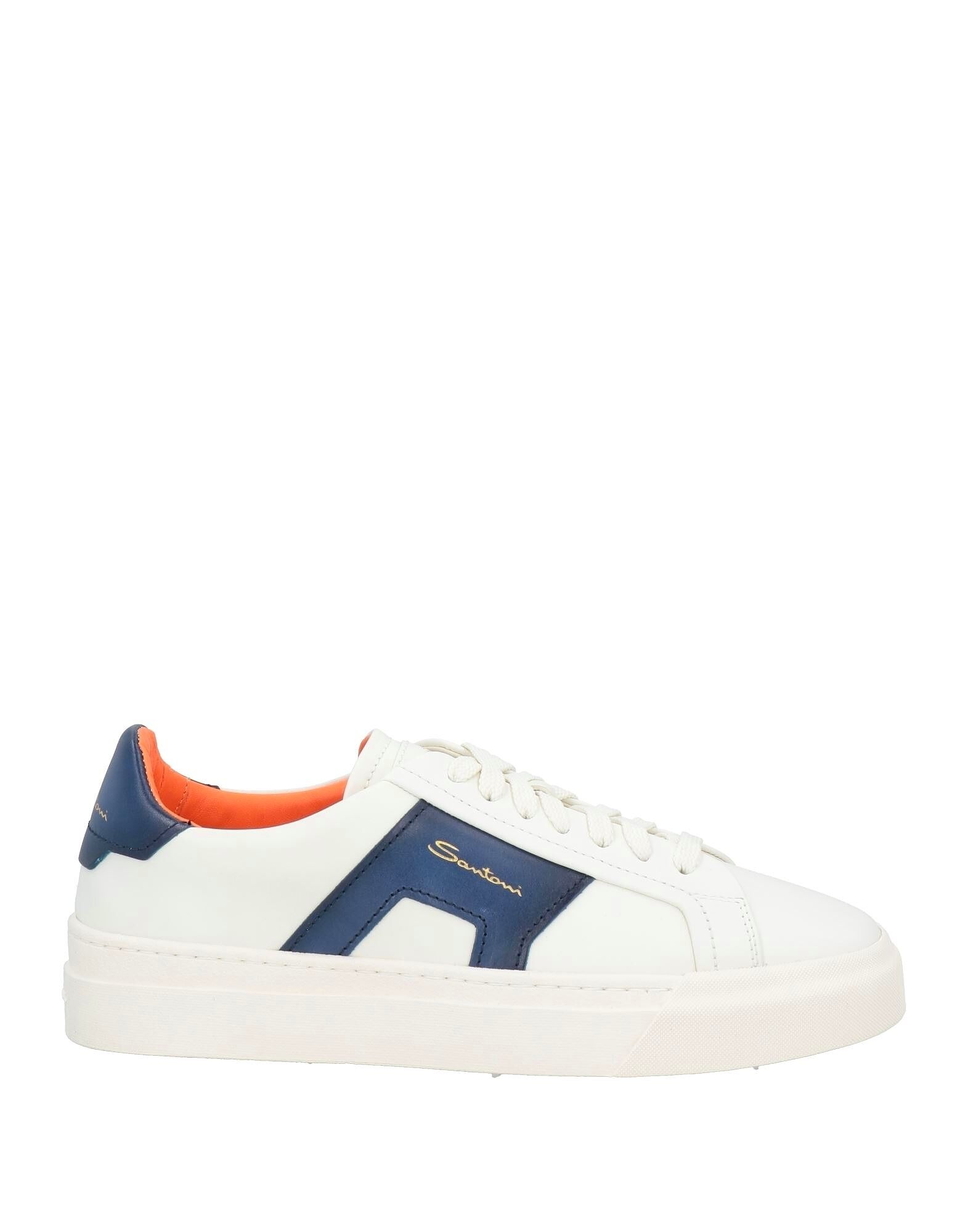 Кроссовки Double Buckle Sneaker Santoni, белый