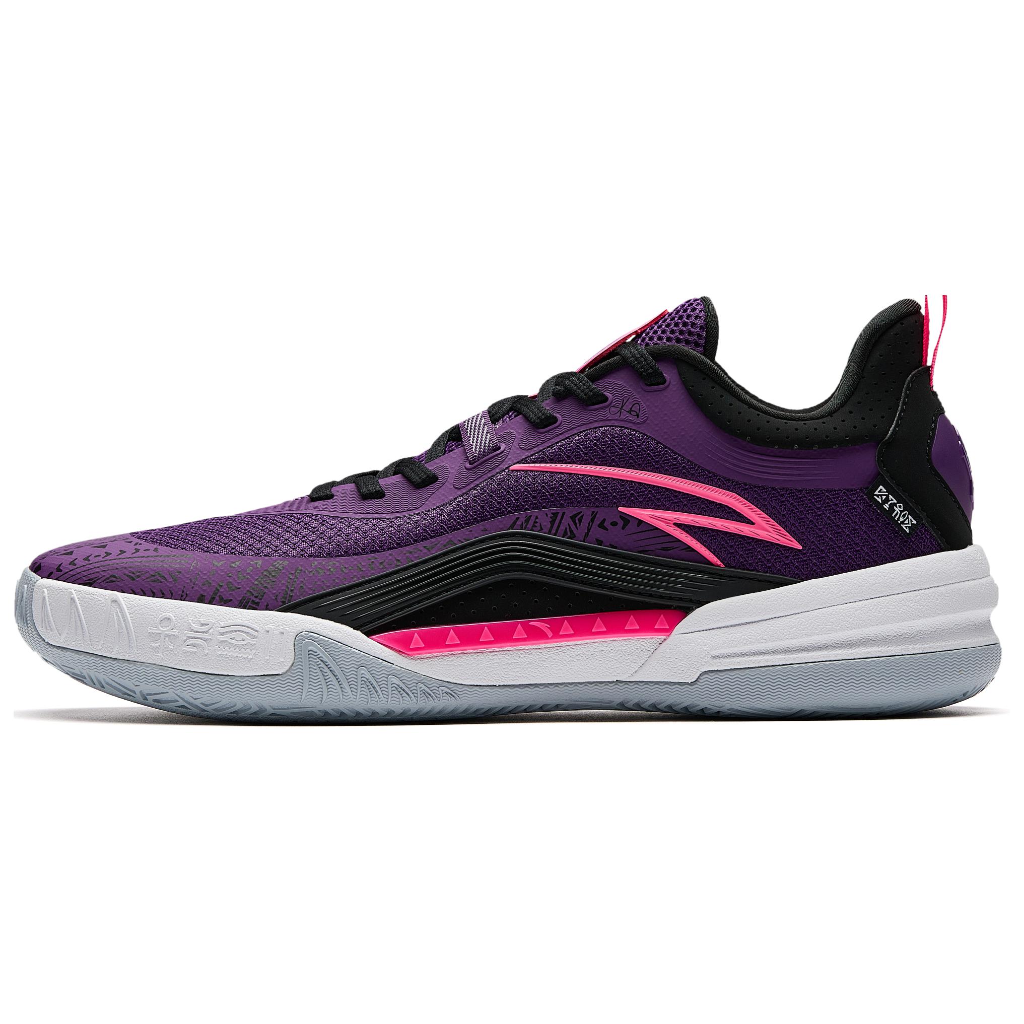 

ANTA Баскетбольные кроссовки KAI 1 TEAM Low-Top мужские, фиолетово-черные