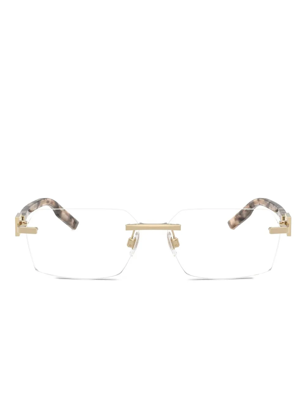 

Очки в безободковой оправе Dolce & Gabbana Eyewear, золотой