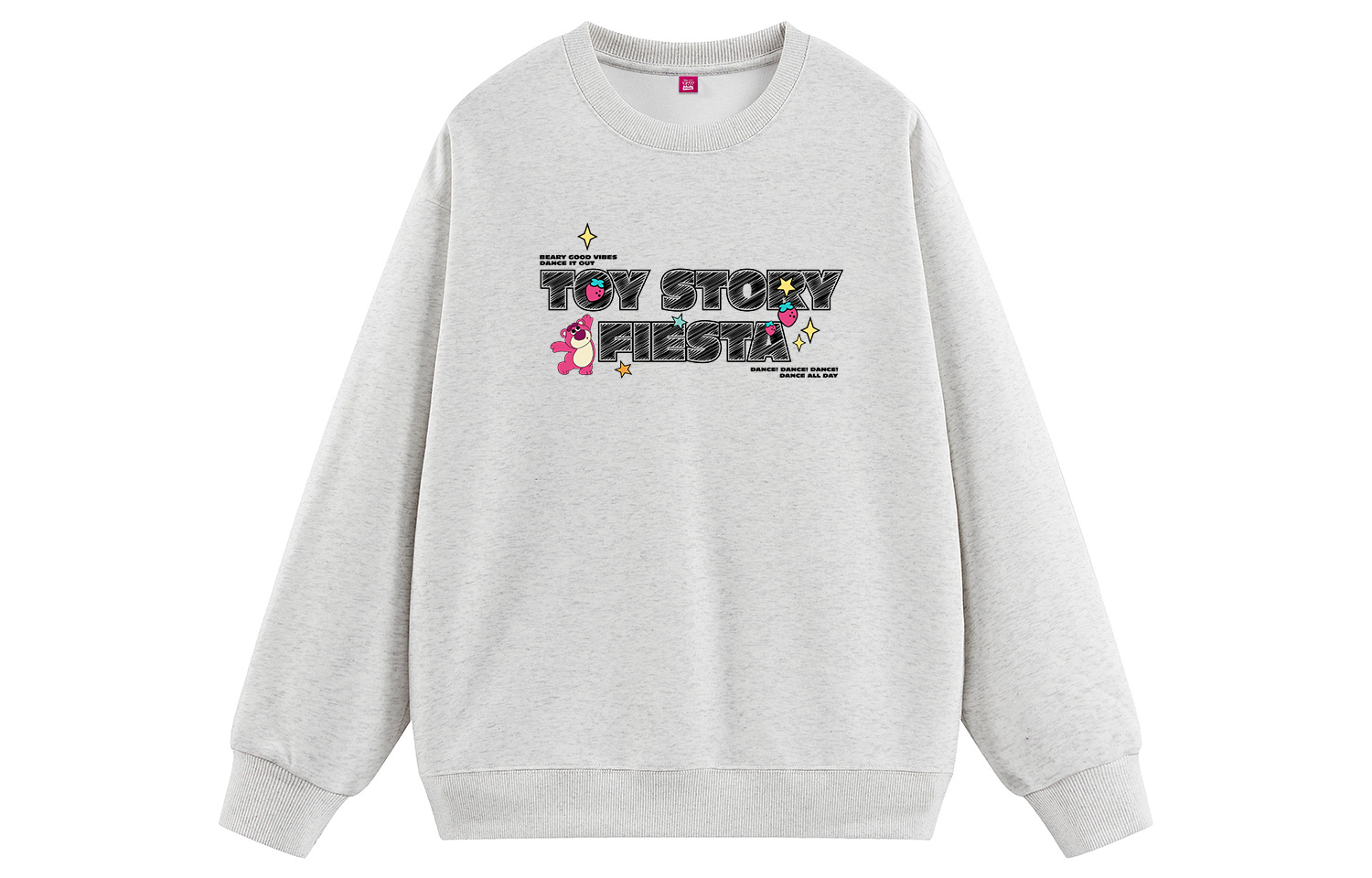 

ССвитшоты Unisex Crew Neck Moderate Disney, 花灰色【加绒加厚】