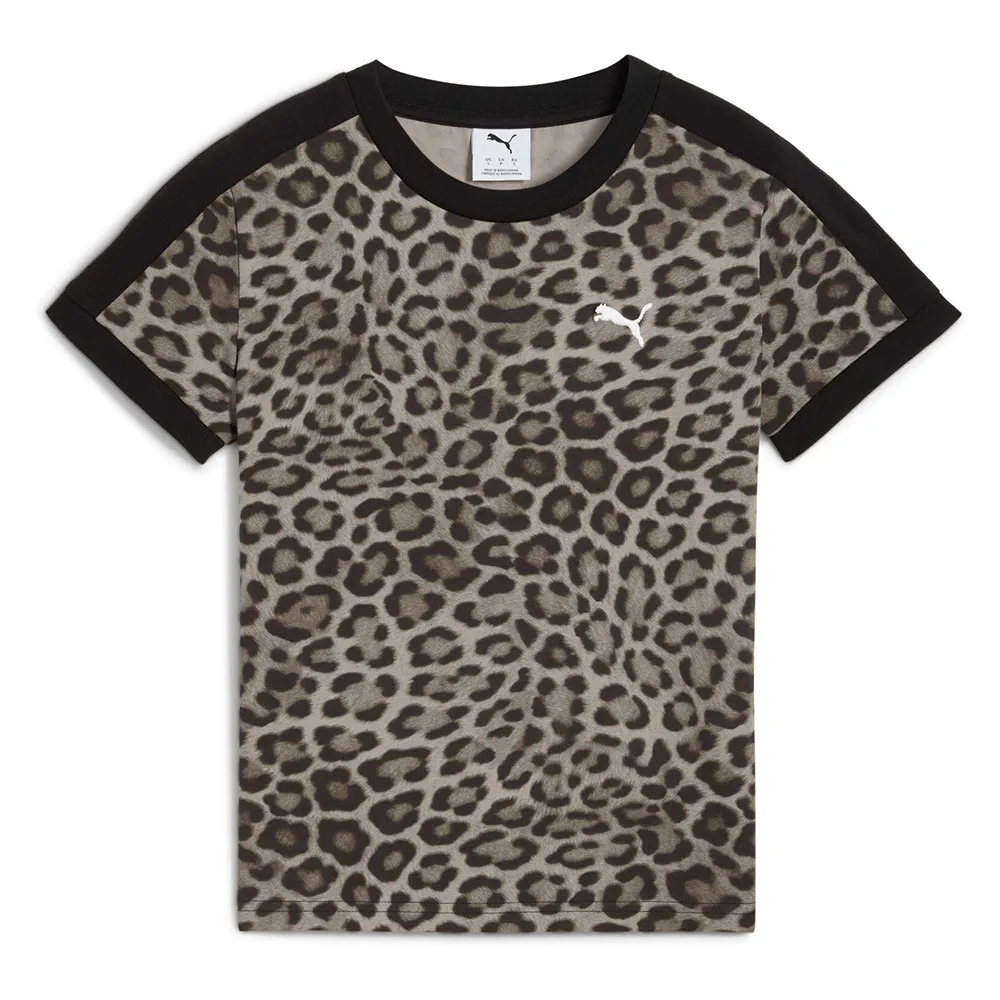 

Футболка с коротким рукавом Puma T7 Leo Luxe Slim Fit, коричневый