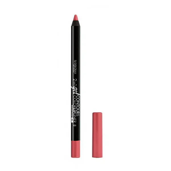 

Карандаш для губ 2In1 Gel Contour & Color Lipliner Deborah Milano, цвет dusty pink