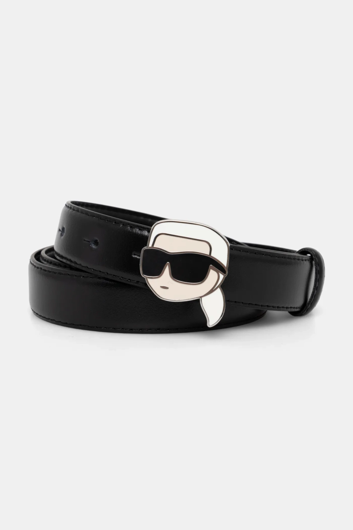 

Кожаный ремень Karl Lagerfeld, черный