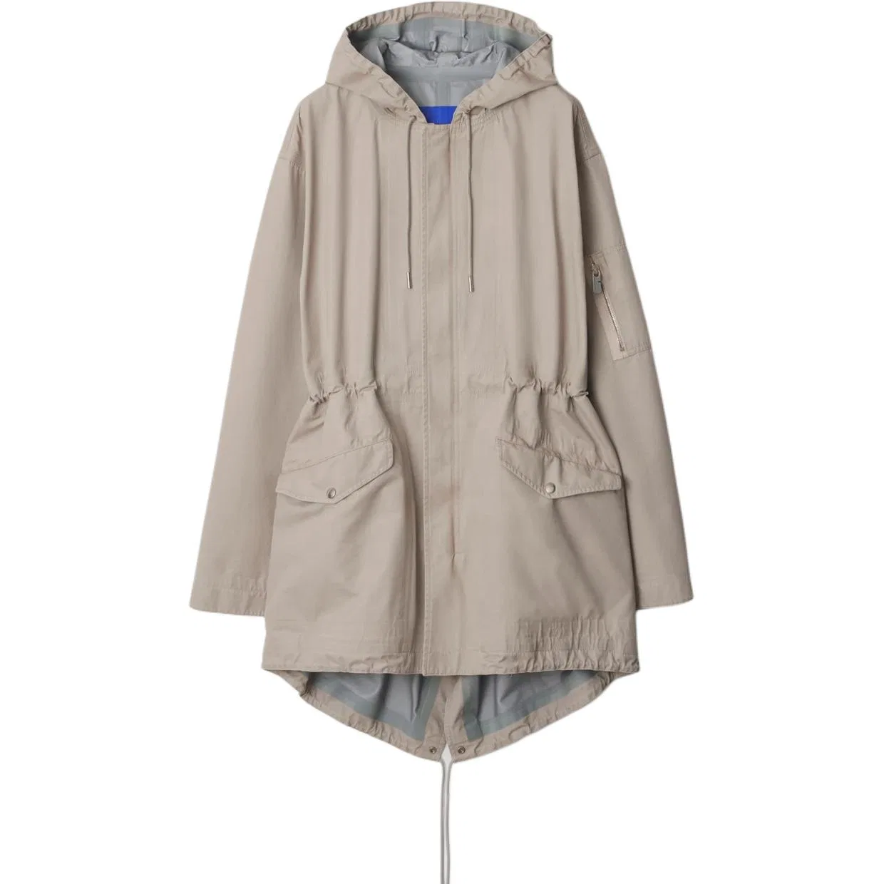Парка Burberry Cotton Parka мужская серый