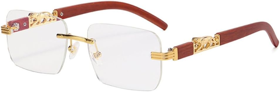 

Маленькие прямоугольные солнцезащитные очки без оправы для мужчин, роскошные солнцезащитные очки без оправы с леопардовым принтом для женщин, винтажные солнцезащитные очки LVTFCO, 6