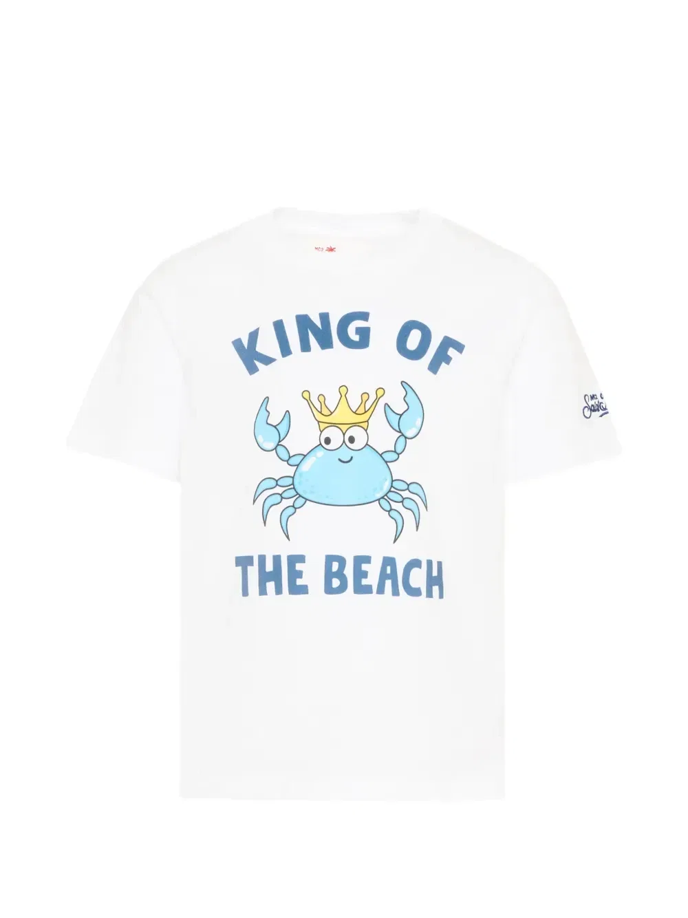 Футболка с изображением краба MC2 Saint Barth Kids, белый