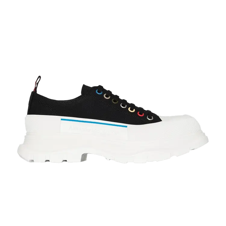 

Кроссовки Alexander McQueen Alexander McQueen Tread Slick Lace Up 'Black Multi', черный