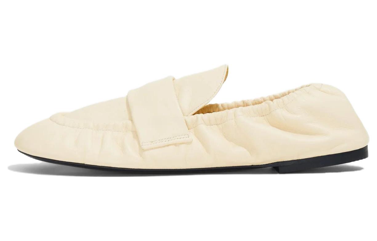 Кожаные лоферы на плоской подошве с перчатками PROENZA SCHOULER, Beige