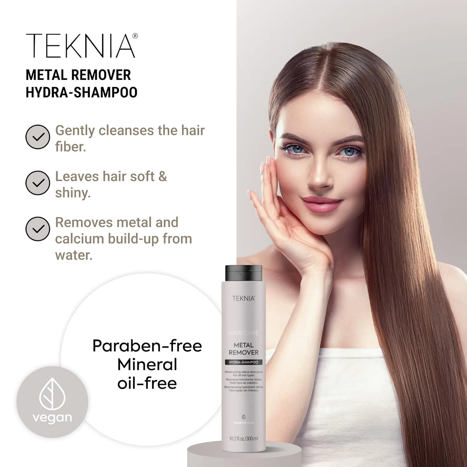 Шампунь LAKMÉ Teknia Metal Remover Hydra, шампунь для детоксикации от тяжелых металлов в жесткой воде, для детоксикации волос, 300 мл. — фото 2