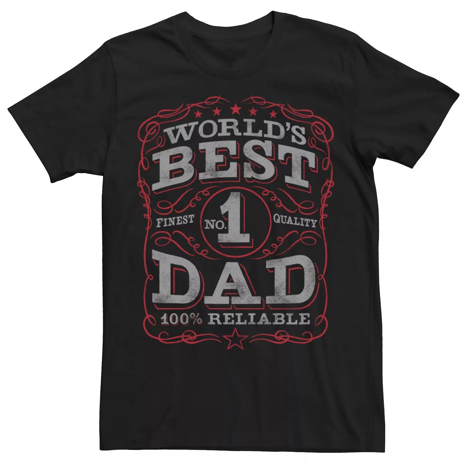 

Мужская футболка Fifth Sun Worlds Best Dad Label Style Licensed Character
