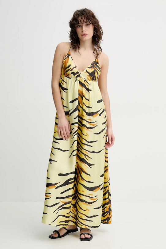 

Шелковое платье DELPHY Nanushka, желтый