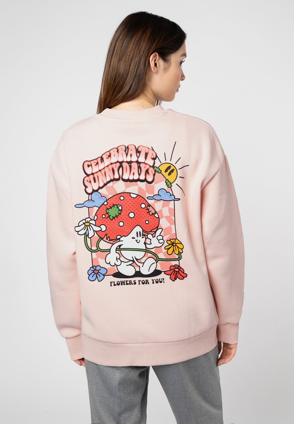 

Джемпер MIT BACKPRINT Sublevel, светло-розовый
