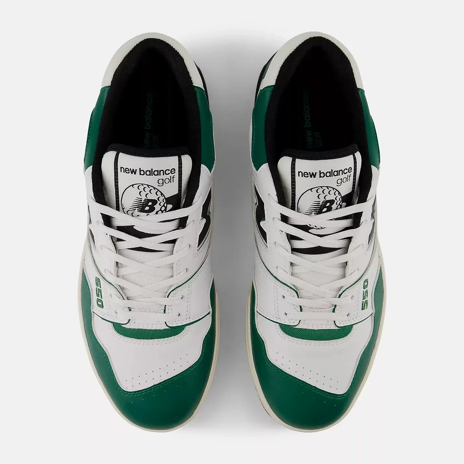Кроссовки New Balance 550 MG550WGE, белые с зелеными в стиле кэжуал, RHS8047 — фото 4