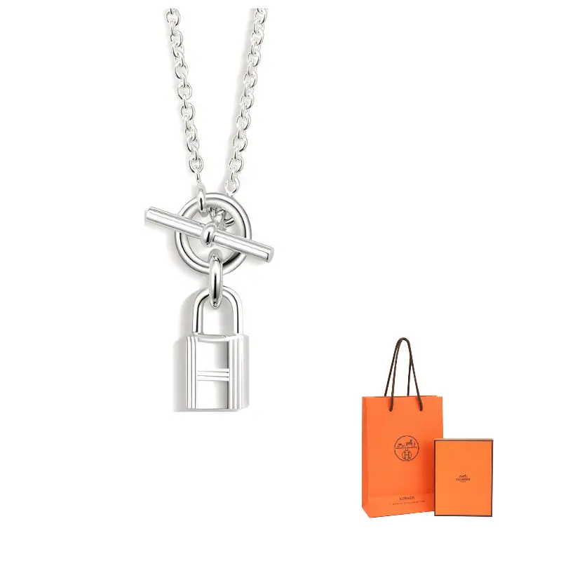 Келли Каденас 925 Серебряное Колье Женское HERMES, серебряный