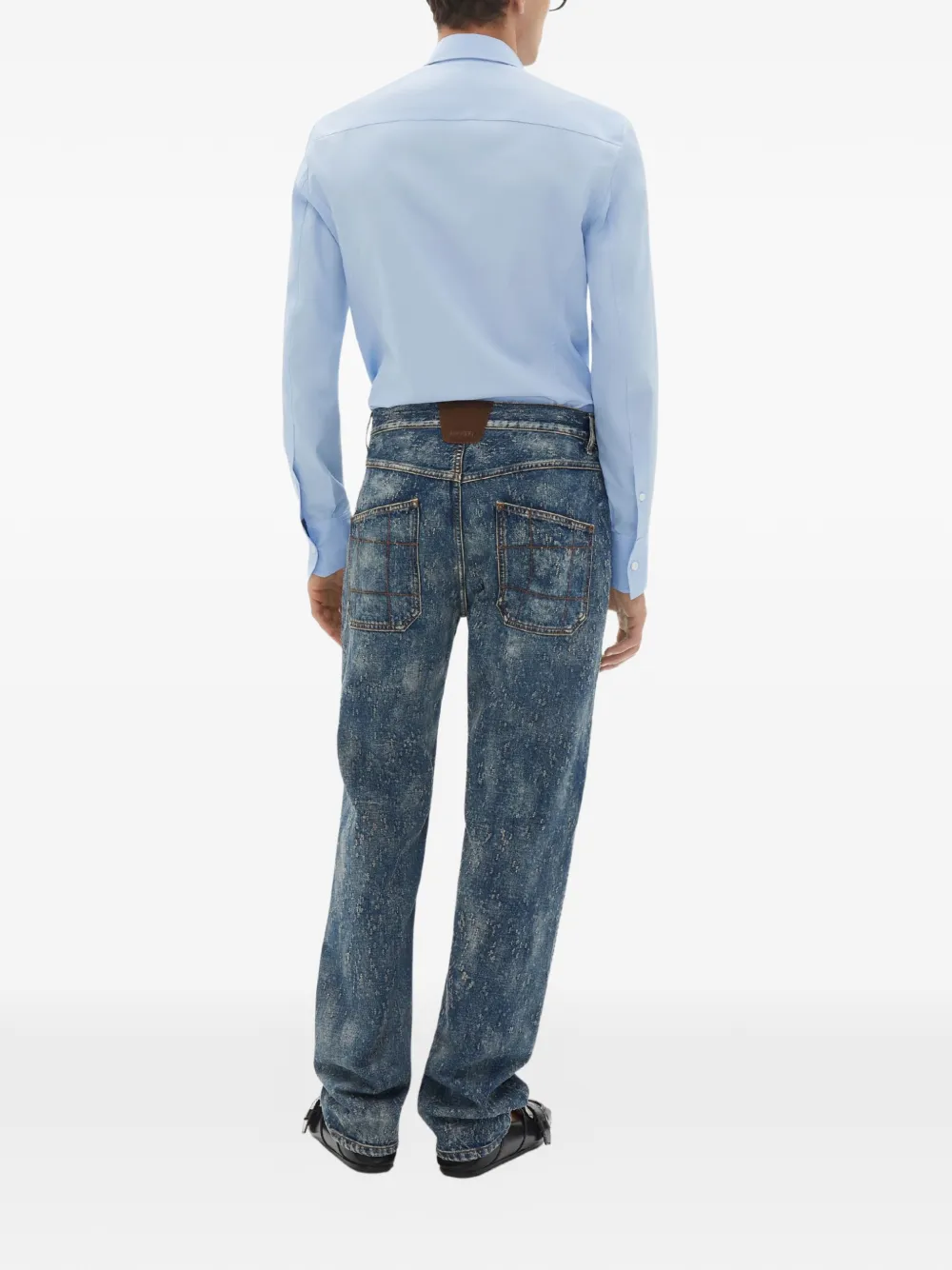 

Хлопковая рубашка Ferrari, синий