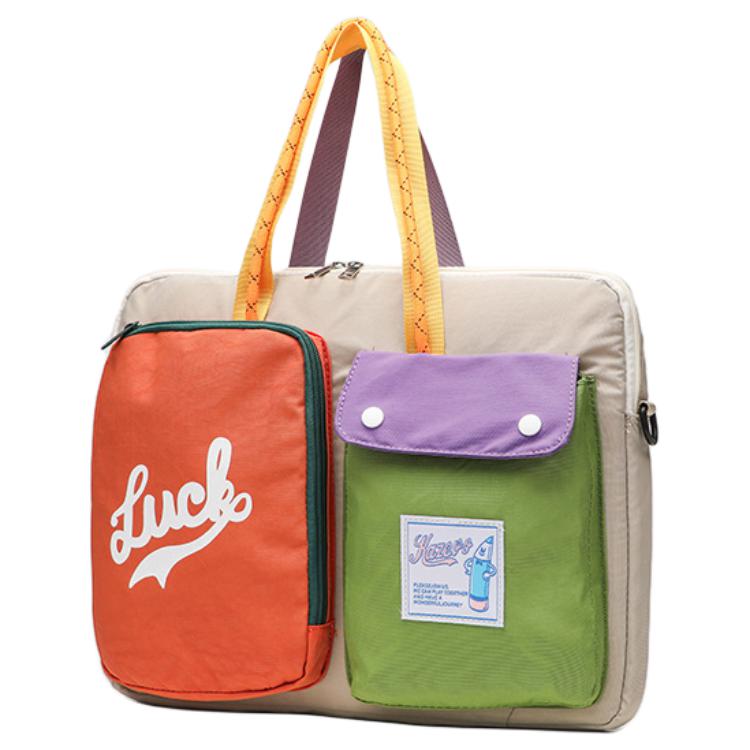 

PAYOT Нейлоновая сумка через плечо, кроссбоди, женская повседневная сумка Orange Green/Green Black