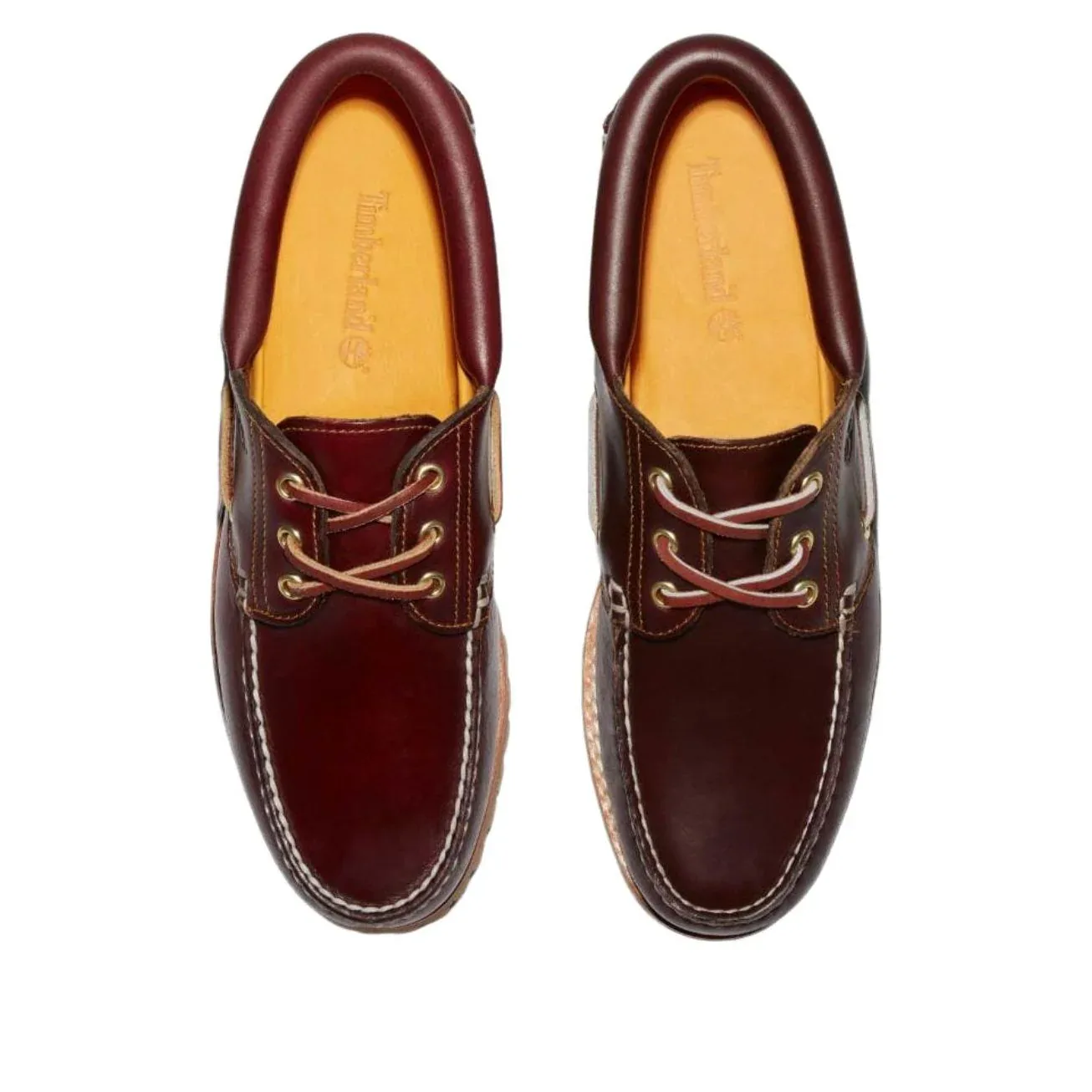 Топсайдеры Timberland 3 Eye Classic, цвет «бордовый» — фото 2