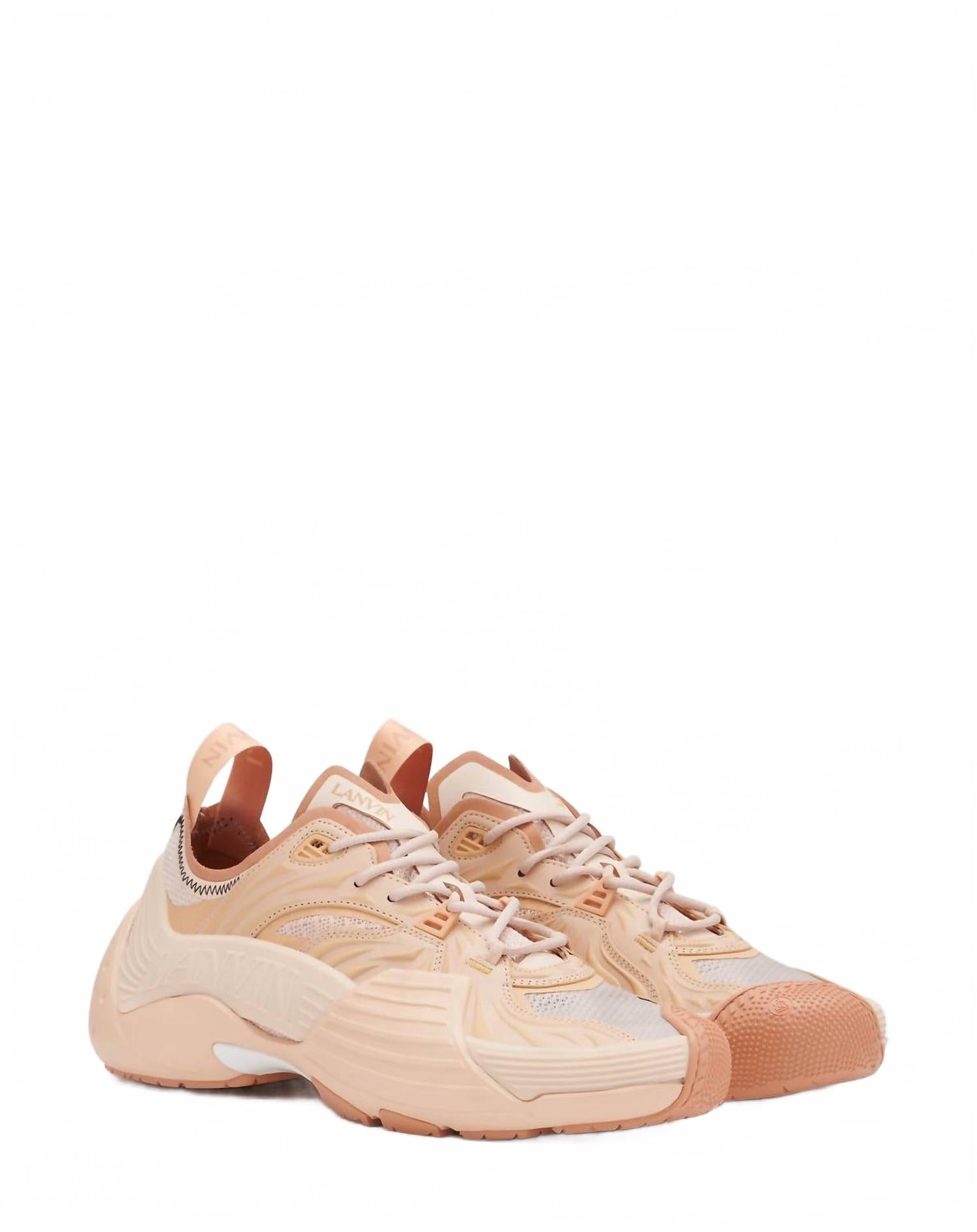 Женские кроссовки Flash X Mesh Low-Top, телесного цвета Lanvin, Nude