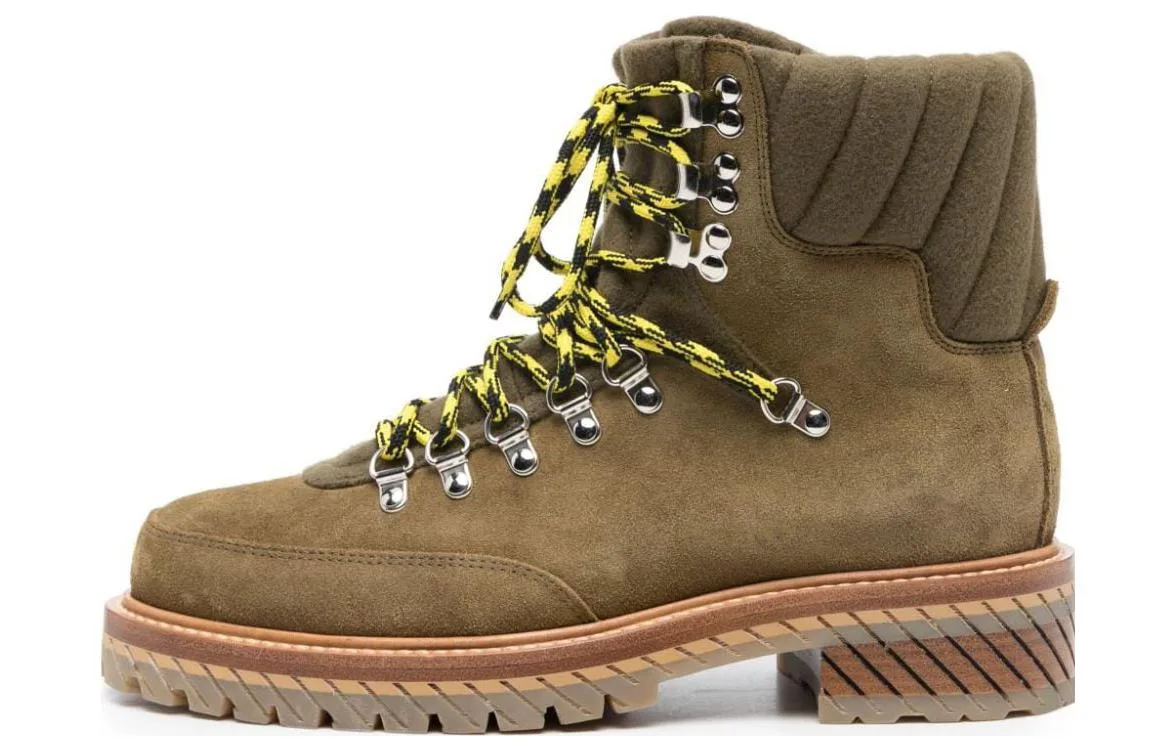 Ботинки Gstaad из замши OFF-WHITE, Umber