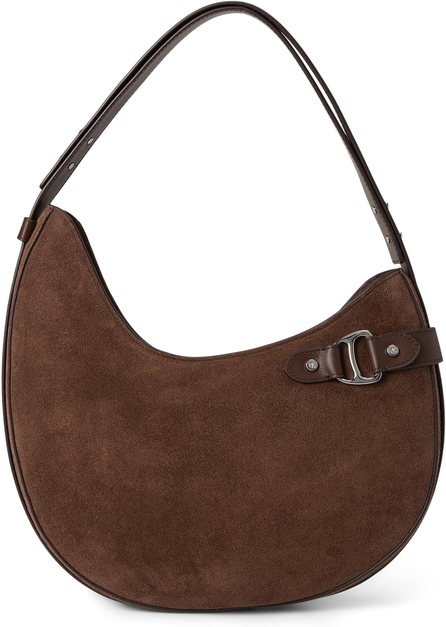 

Сумка через плечо Lauren Ralph Lauren Suede Large Tasha Shoulder Bag, цвет Dark Hickory