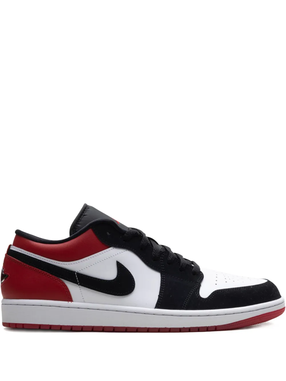 

Кроссовки 1 Low White/Varsity Red/Black Jordan, красный