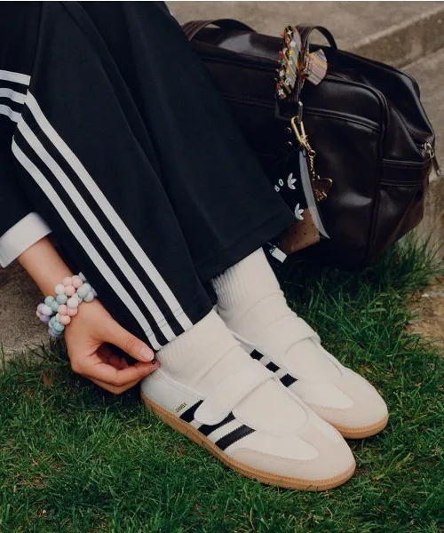 Кроссовки из натуральной кожи Samba Jane adidas белые