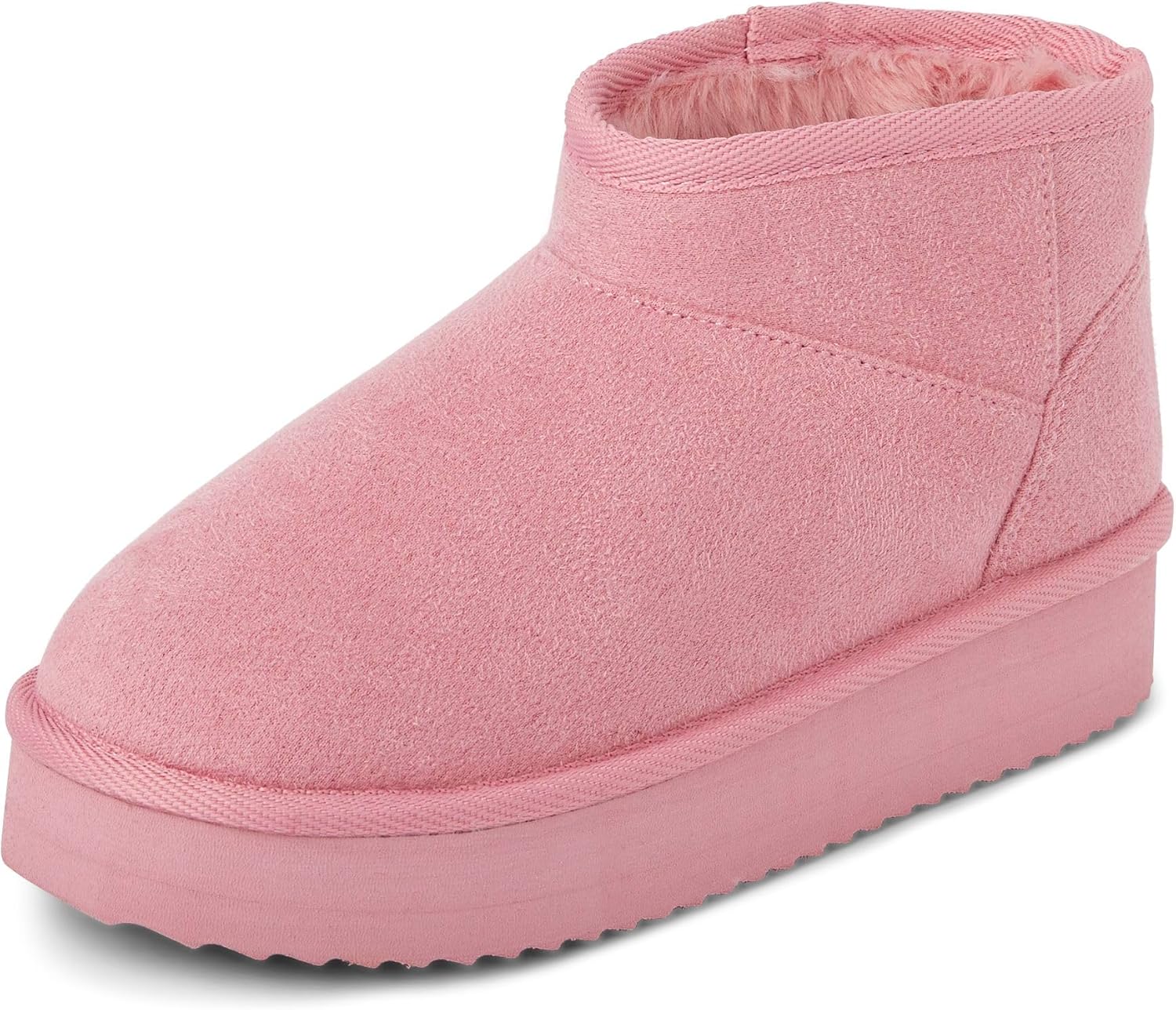 

Детские ботинки The Children's Place для девочек с мини-платформой на щиколотке, с искусственным мехом, Pink