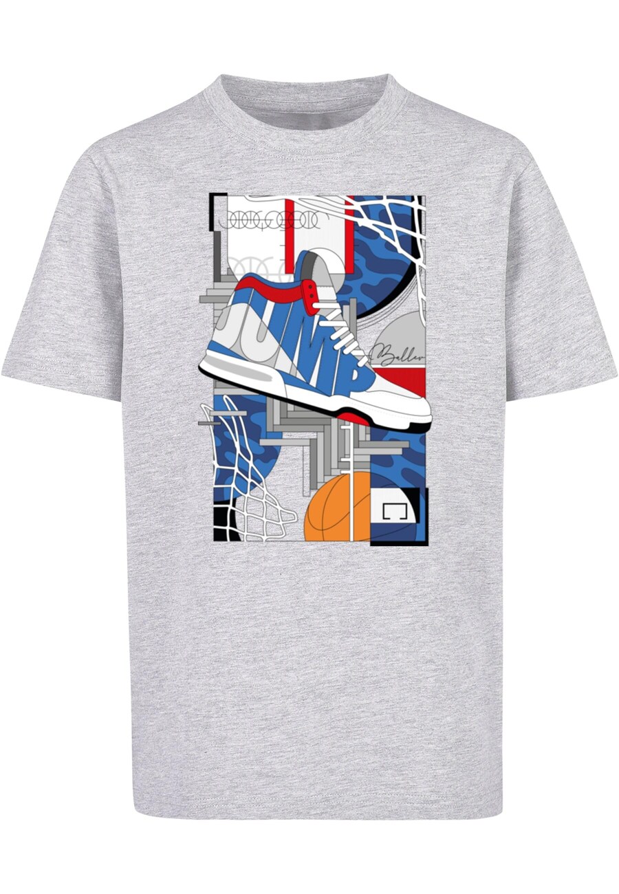 

Рубашка Mister Tee Sneaker Collage, светло-серый