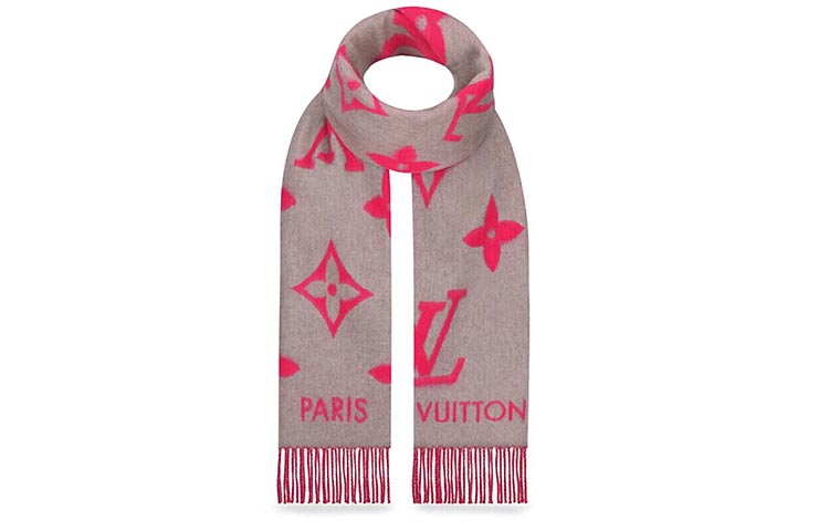 LOUIS VUITTON Рейкьявикский вязаный шарф женский, Pink — фото 3