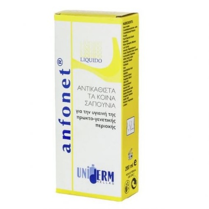 

Anfonet Liquid 200 мл - средство по уходу за кожей Uniderm Hellas