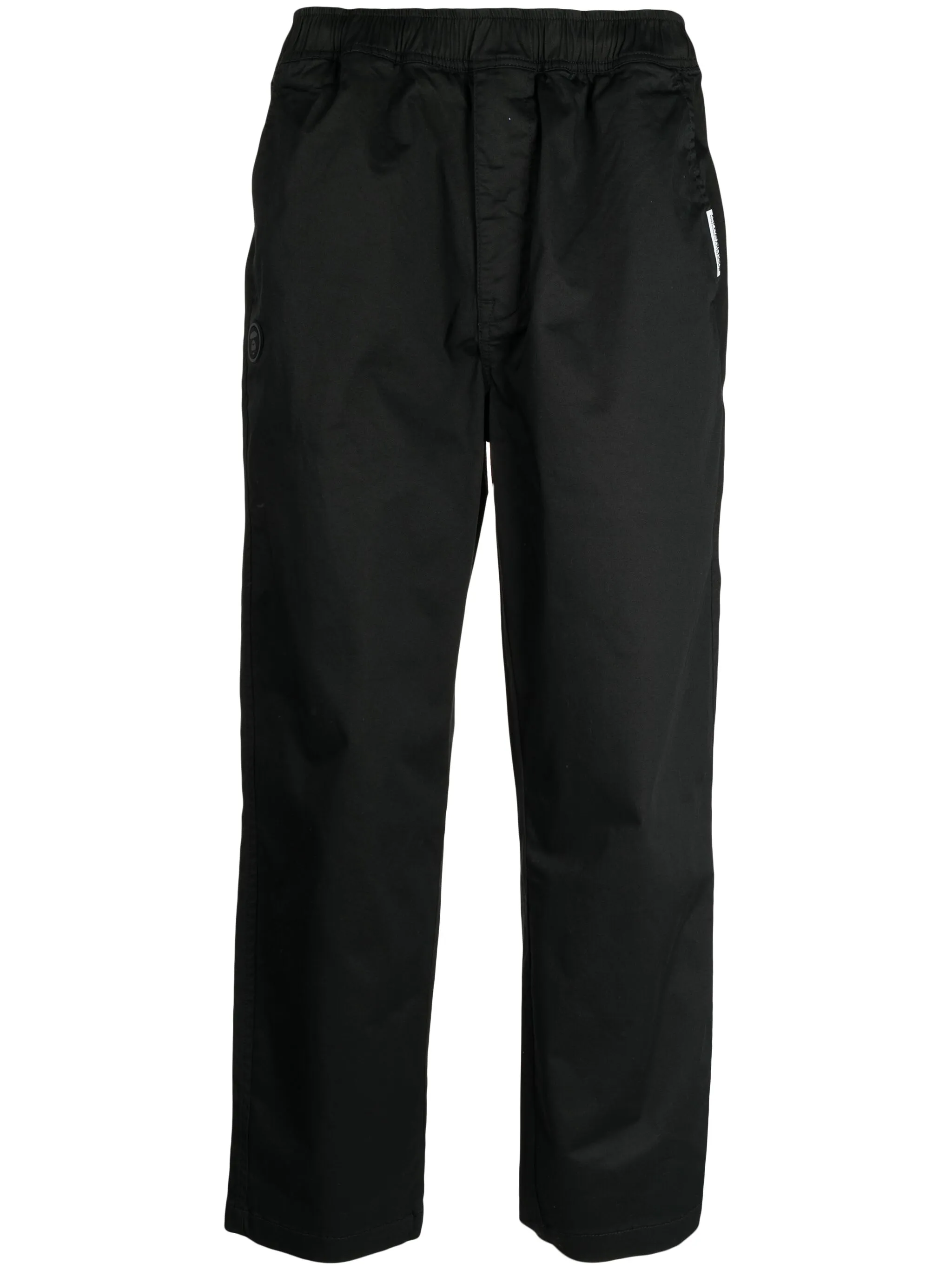 

Прямые брюки с эластичным поясом Aape By A Bathing Ape, черный