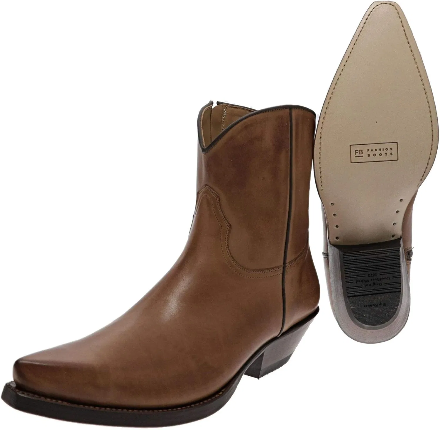 FB Fashion Boots Мужские ковбойские ботинки Rey Cognac Вестерн ботинки Кожаные ботинки Коричневые — фото 4