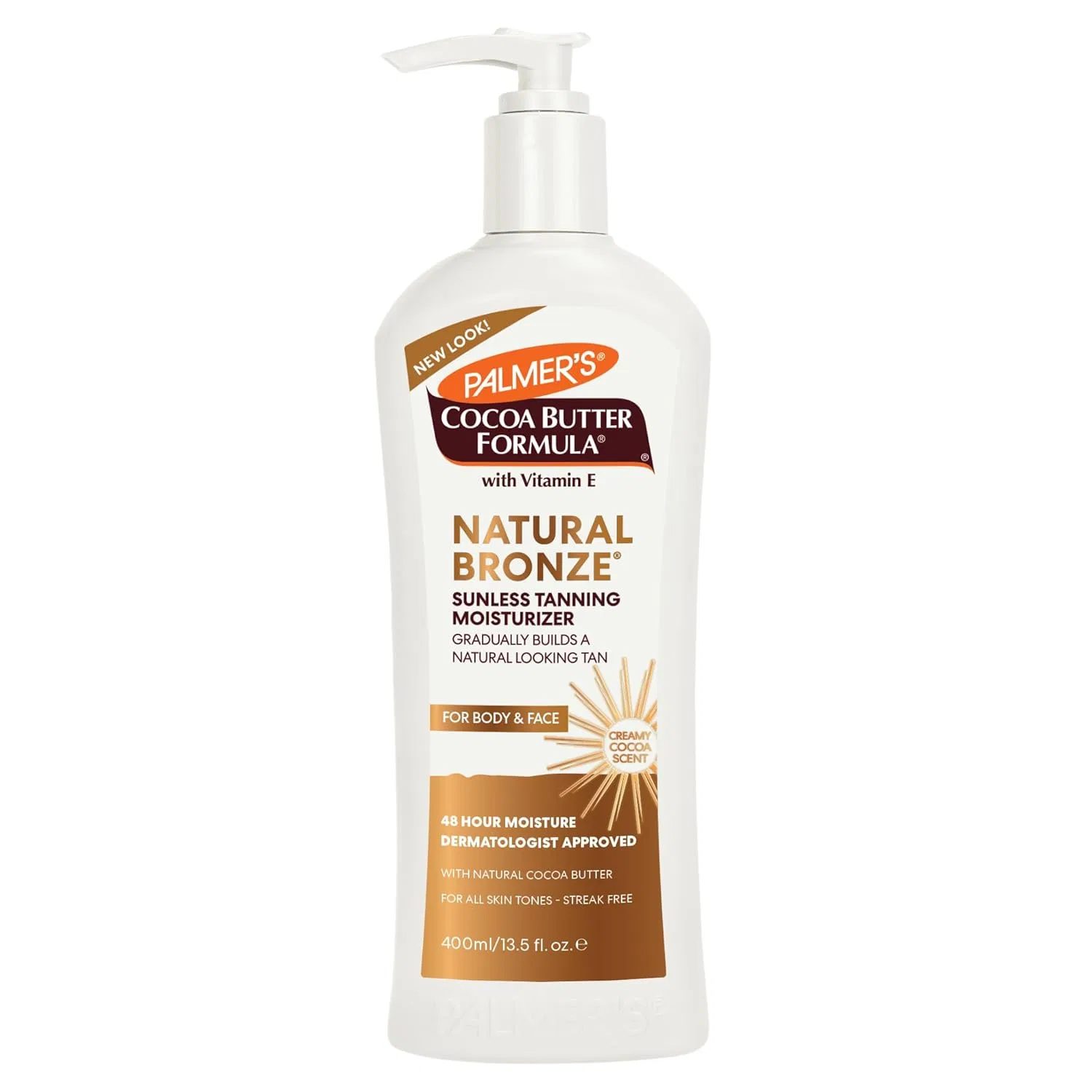 Лосьон для постепенного загара с маслом какао Palmer's Natural Bronze, 400 мл Palmer'S