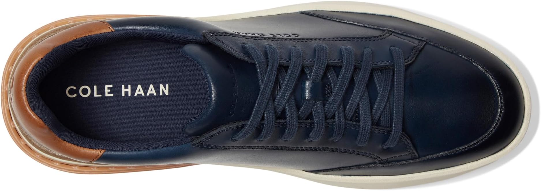 Кроссовки Cole Haan Grandpro Halfcourt Skyweave Sneakers, цвет Navy Blazer/British Tan/Ivory — фото 2