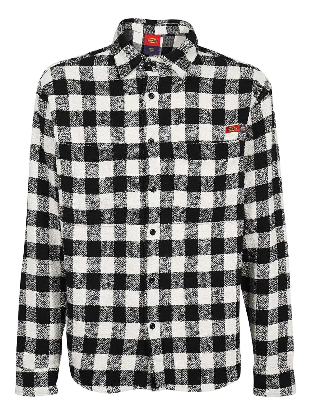 

Клетчатая рубашка с накладными карманами Dickies, черный