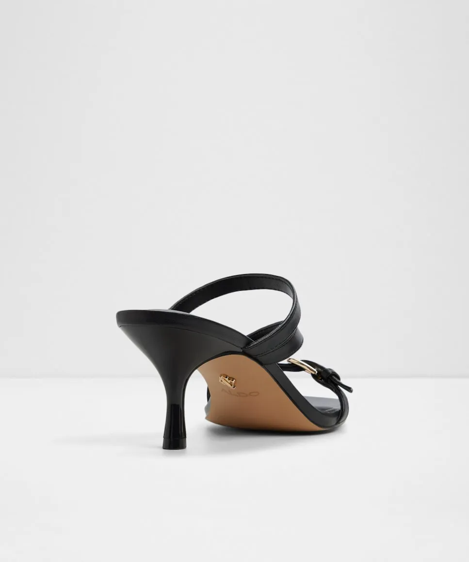 Женские сандалии на каблуке с квадратным носком Aldo, черный — фото 2