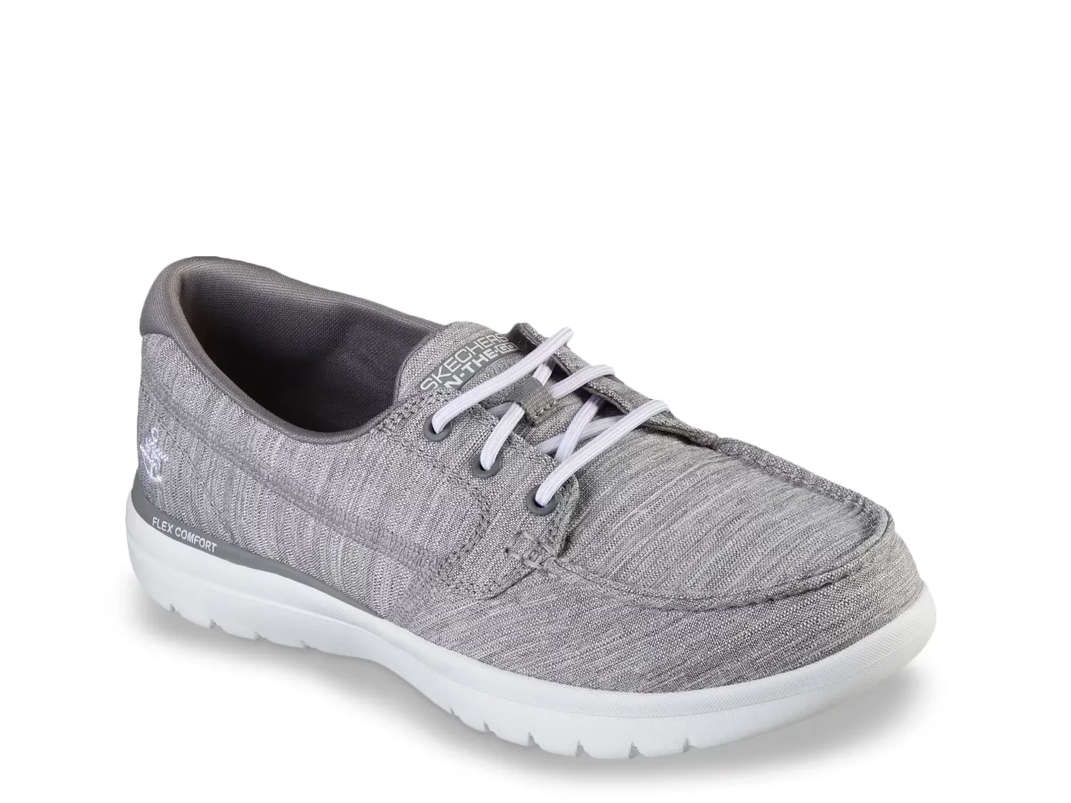 

Топсайдеры On-the-Go Flex Ashore Boat Shoe Skechers, серый