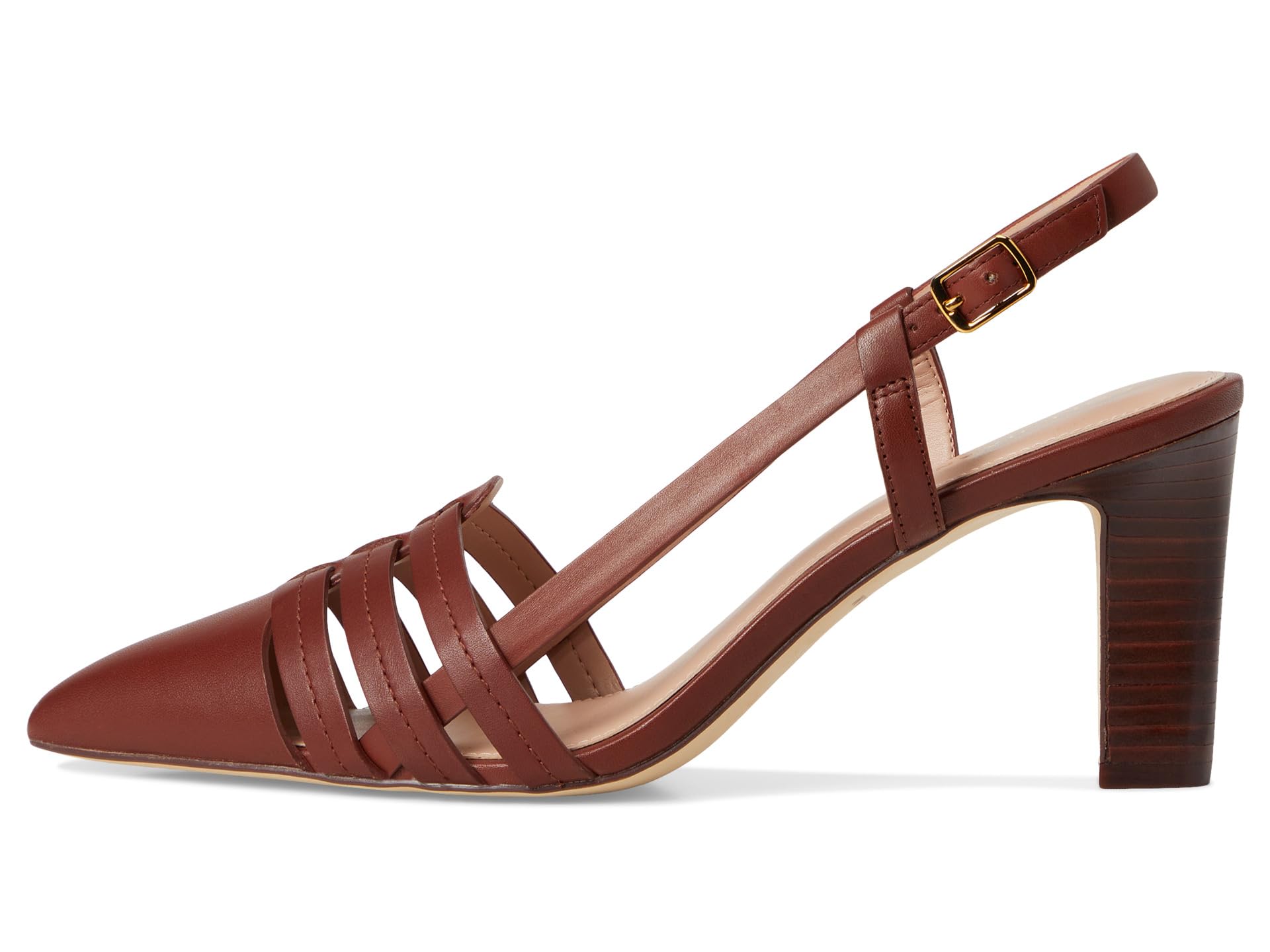 Туфли Cole Haan Mylah Huarache Slingback Pumps, Dark Cuoio Leather — фото 4