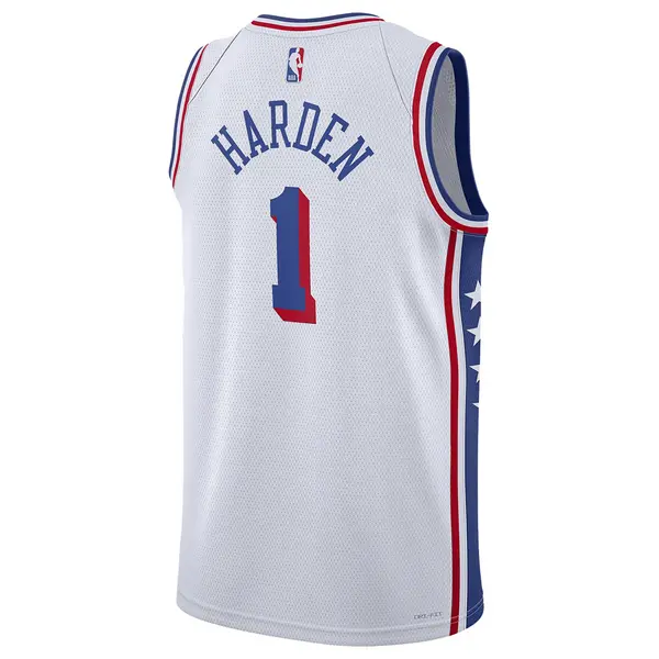 Майка Nike Dri-FIT NBA Swingman Jersey 2023/24 Association Edition 'Philadelphia 76ers James Harden', белый — фото 2