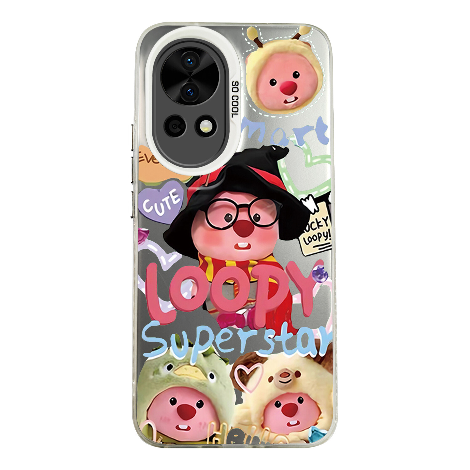 

Чехол для телефона «Приливная волна» Yixiong, Double Frosted (Jet Black) - N191 Cute Beaver