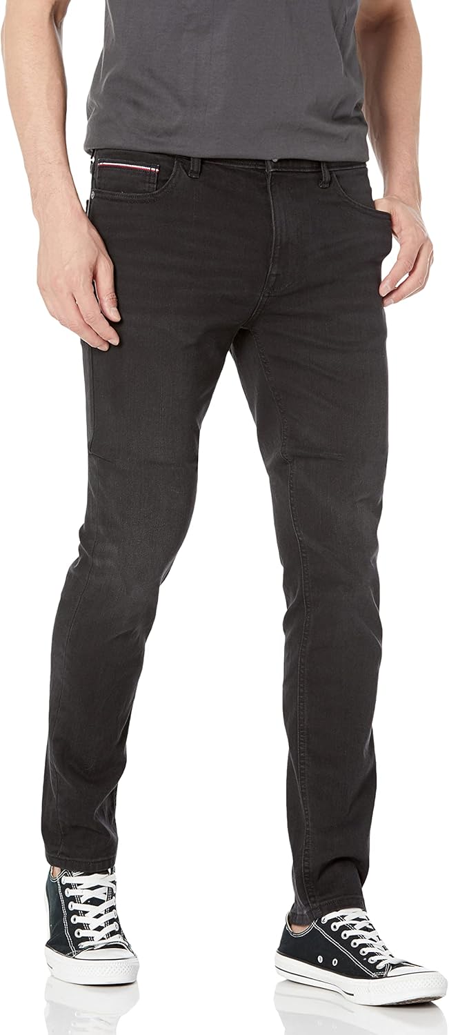 

Мужские облегающие джинсы Tommy Hilfiger Stretch, Black Wash