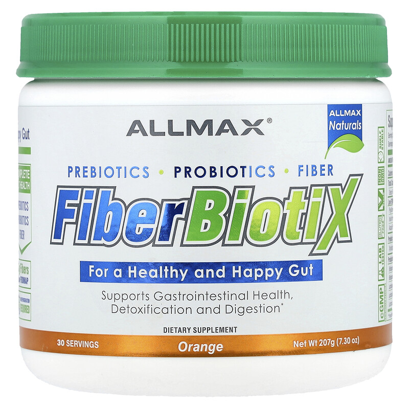 

ALLMAX, Fiber BiotiX, апельсин, 207 г (7,3 унции)