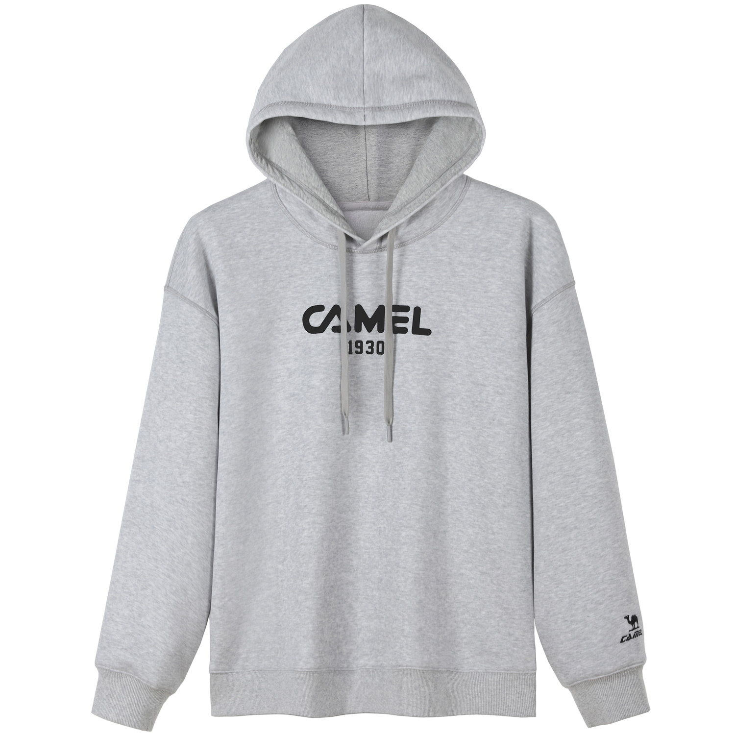 

Толстовка Unisex Hooded Moderate Regular CAMEL, medium heather серый