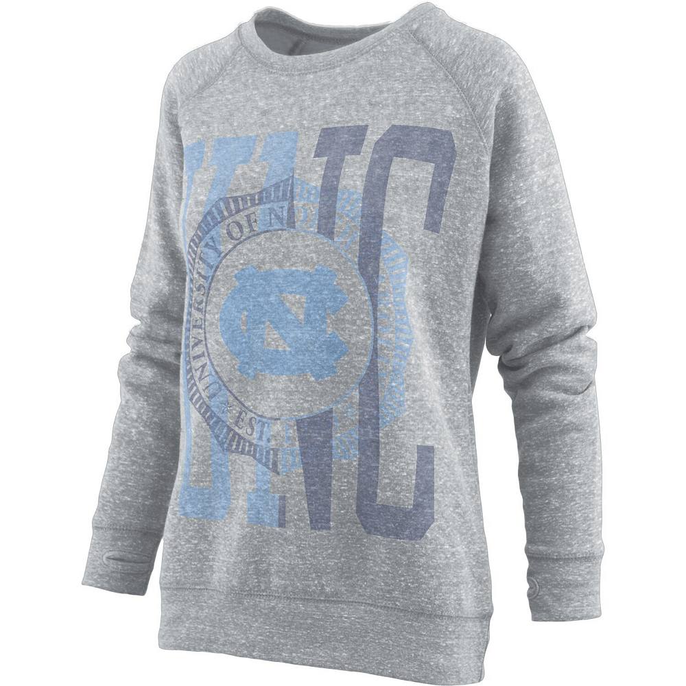 

Женский пуловер с капюшоном Pressbox Heather Grey North Carolina Tar Heels Knobi реглан, цвет Unc Grey