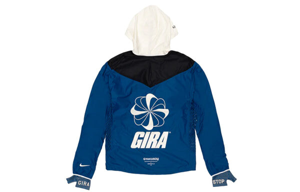 Куртка Men's Nike x Gyakusou Crossover Splicing Colorblock Alphabet Zipper Hooded Jacket Blue, мультиколор — фото 2