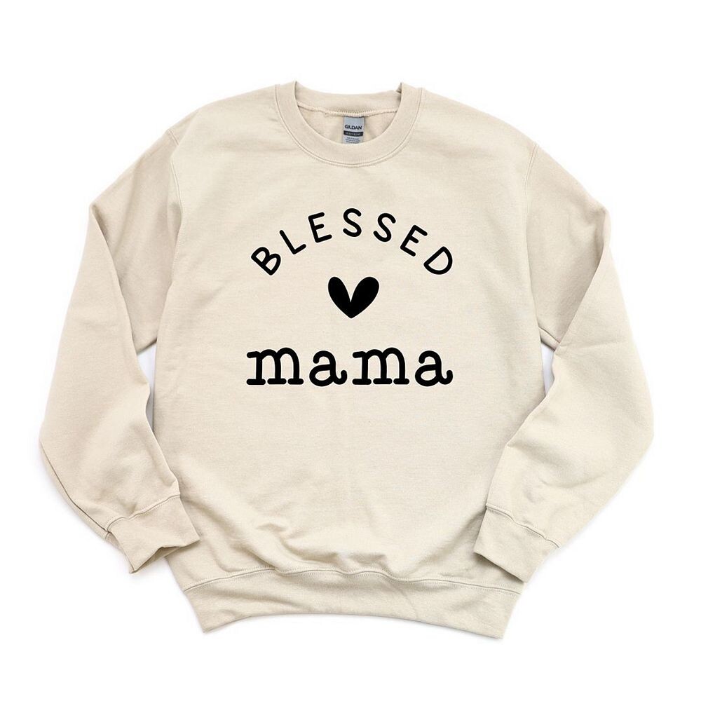 

Толстовка Blessed Mama Heart Simply Sage Market, цвет Dust