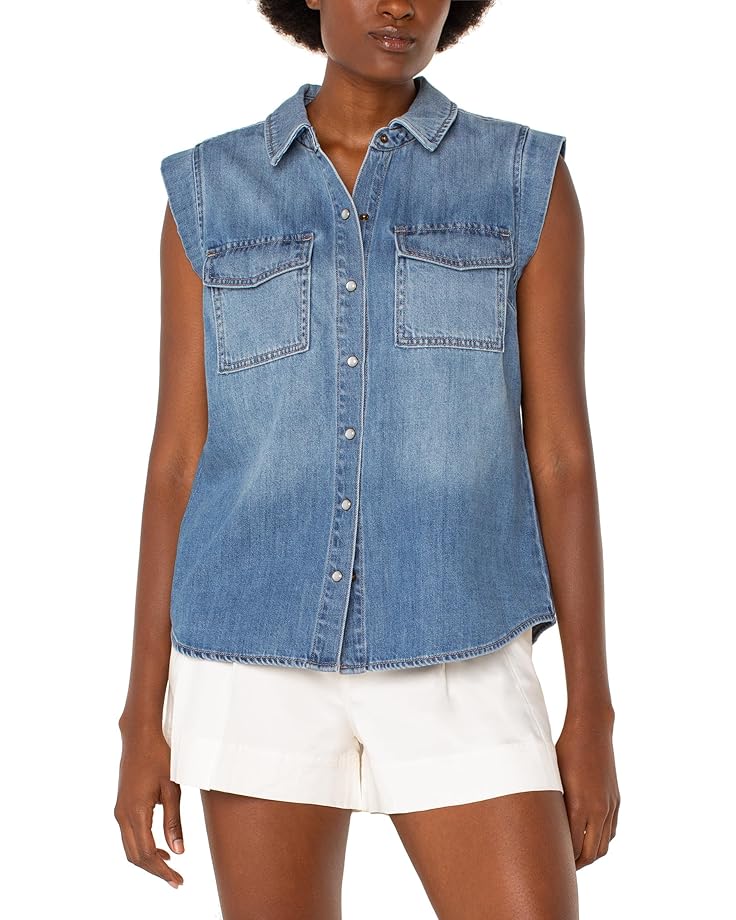 

Рубашка Liverpool Los Angeles Sleeveless Shirt With Pockets, цвет Polo