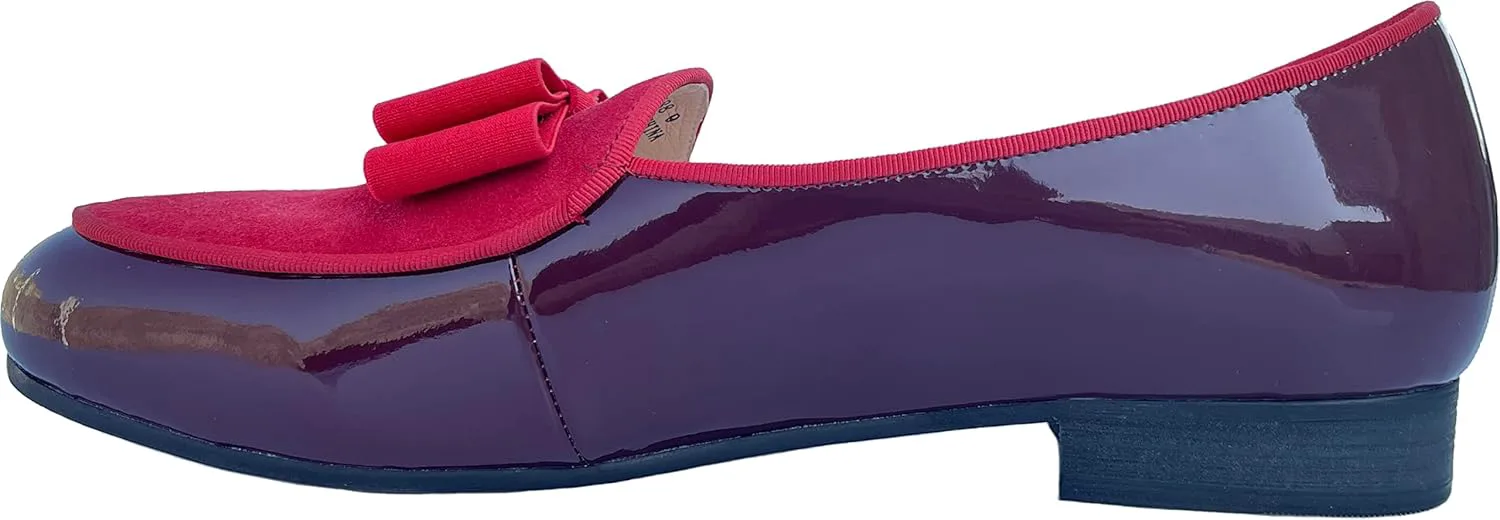 

Мужские кожаные лоферы Justar, бельгийские формальные туфли без шнурков с бантом, пенни-флэт для торжеств, красный