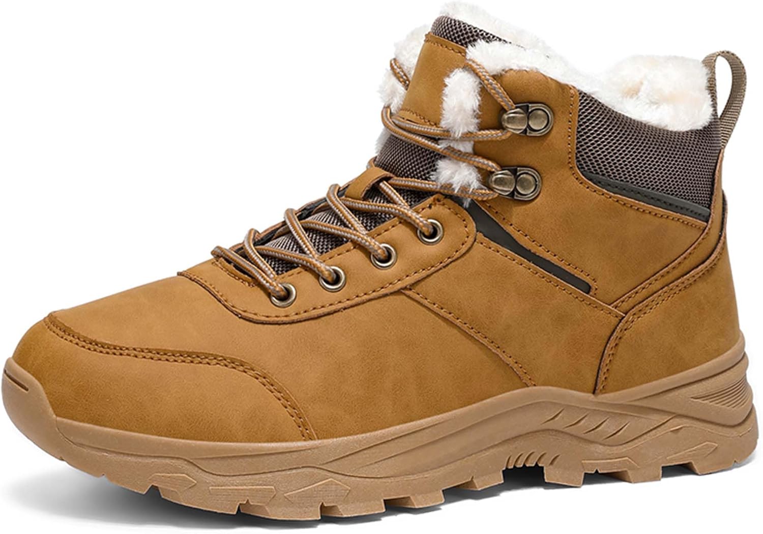 

Мужские зимние ботинки с меховой подкладкой Generic, коричневый